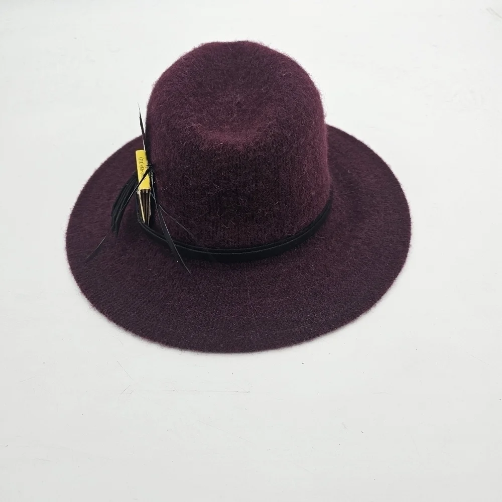 Custom wool feather festival hat new